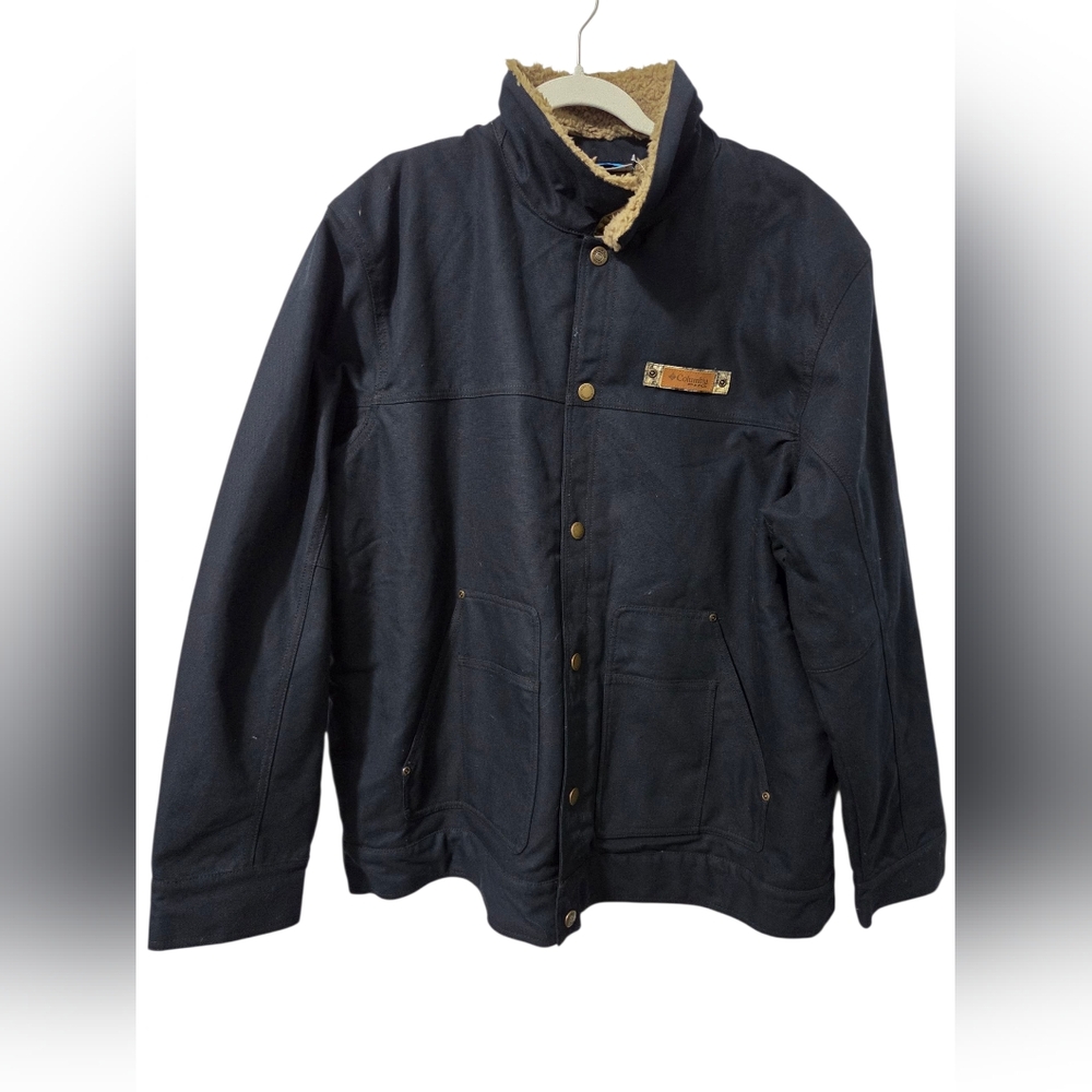 Columbia NWT Mens Real Tree Edge Sherpa Lined Field Jacket PHG Dark Blue XLarge